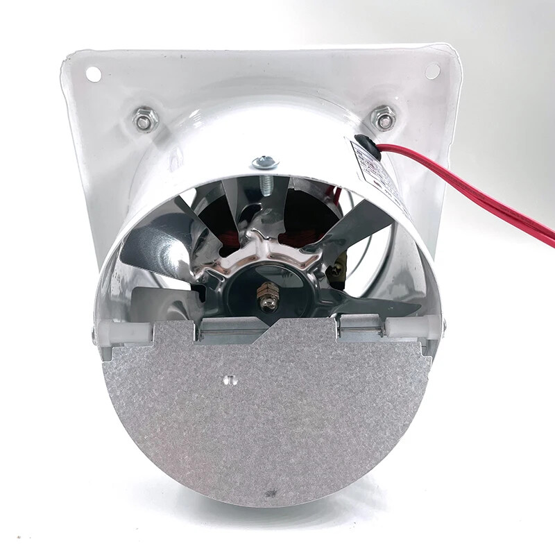 220V 110V 4-palcový kovový potrubný ventilátor, mini kúpeľňový toaletný ventilátor, nástenný ventilátor