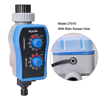 Nadograđena verzija Vrtni mjerač vremena za vodu s rupom za senzor za kišu, Regulator vrtnog navodnjavanja Alati za zalijevanje #21025A
