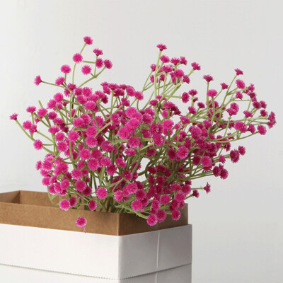 108 galvos 63 cm Kūdikių kvėpavimas Dirbtinės gėlės Plastikinės Gypsophila DIY gėlių puokštės rankų darbo vestuvių vakarėliui namų dekoravimui