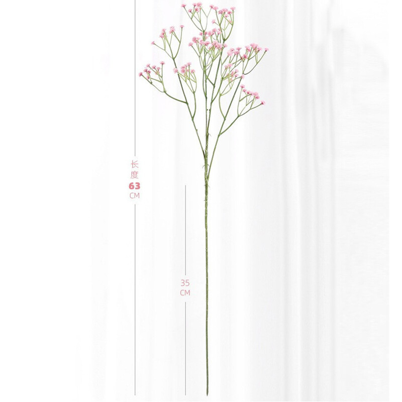 108 galvos 63 cm Kūdikių kvėpavimas Dirbtinės gėlės Plastikinės Gypsophila DIY gėlių puokštės rankų darbo vestuvių vakarėliui namų dekoravimui