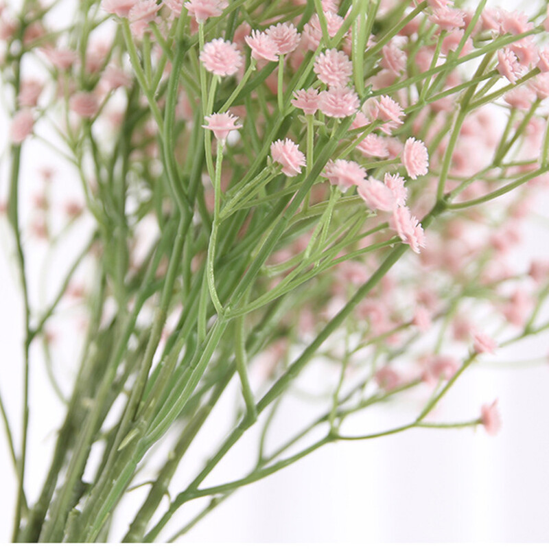 108 galvos 63 cm Kūdikių kvėpavimas Dirbtinės gėlės Plastikinės Gypsophila DIY gėlių puokštės rankų darbo vestuvių vakarėliui namų dekoravimui