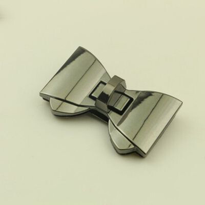 1 τμχ Μεταλλικό παπιγιόν Κλειδαριά περιστροφικό κούμπωμα κλειδαριάς για δερμάτινη τσάντα τσάντα χειροτεχνίας Τσάντα χειρός Τσάντα ώμου Κλείσιμο DIY αξεσουάρ