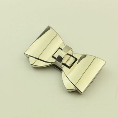 1 τμχ Μεταλλικό παπιγιόν Κλειδαριά περιστροφικό κούμπωμα κλειδαριάς για δερμάτινη τσάντα τσάντα χειροτεχνίας Τσάντα χειρός Τσάντα ώμου Κλείσιμο DIY αξεσουάρ