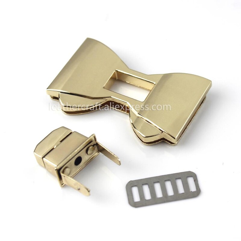 1 ks Kovová mašľa Otočný zámok Twist Lock Spona pre kožené remeselné dámske kabelky Kabelky cez rameno Zapínanie na DIY príslušenstvo