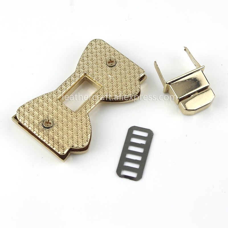 1 ks Kovová mašľa Otočný zámok Twist Lock Spona pre kožené remeselné dámske kabelky Kabelky cez rameno Zapínanie na DIY príslušenstvo