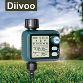 Diivoo digitalni mjerač vremena za navodnjavanje sa senzorom za kišu i programima za navodnjavanje Tajmer za prskalice s automatskim navodnjavanjem za vrt
