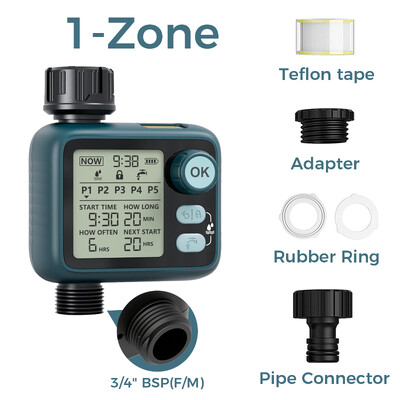 Diivoo digitalni mjerač vremena za navodnjavanje sa senzorom za kišu i programima za navodnjavanje Tajmer za prskalice s automatskim navodnjavanjem za vrt