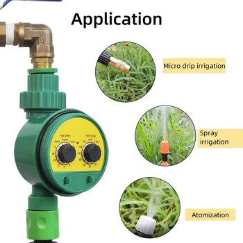 Green Outdoor Smart Irrigate Timer Garden Πλαστικός ηλεκτρονικός ελεγκτής εύκαμπτων σωλήνων Αυτόματη σύνδεση νερού βρύσης Πότισμα F1Z7