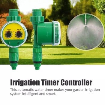 Green Outdoor Smart Irrigate Timer Garden Πλαστικός ηλεκτρονικός ελεγκτής εύκαμπτων σωλήνων Αυτόματη σύνδεση νερού βρύσης Πότισμα F1Z7