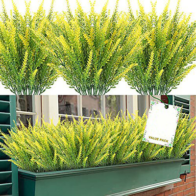 3/5/10 τεμ. Τεχνητά λουλούδια Συσσωρευμένα Πλαστικά Πακέτο Λεβάντας Ψεύτικα φυτά Μπουκέτο γαμήλιου χαλινού Εσωτερική εξωτερική κουζίνα σπιτιού