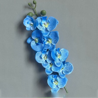 3D Phalaenopsis 69 cm 9-hlavičiek Domáce potreby Umelý kvet 3D Phalaenopsis Skutočné dotykové rastliny Simulácia motýľej orchidey