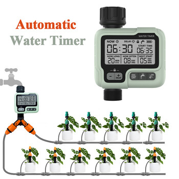 Garden Automatic Watering Timer Mini Big Screen Digital Irigation Machine Home Outdoor Spray Irigation Timer Εξοικονόμηση νερού/χρόνου