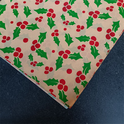 50X35CM Kraft Tissue Papir s višebojnim tiskom, 20 komada za umatanje darova, pribor za rođendanske božićne zabave