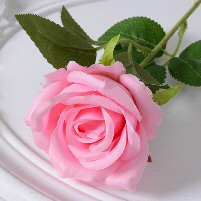 Dirbtinė raudono šilko rožių puokštė, netikra gėlė vestuvėms, namų stalo puošmena, Kalėdos, dovana Valentino dienai, 51 cm