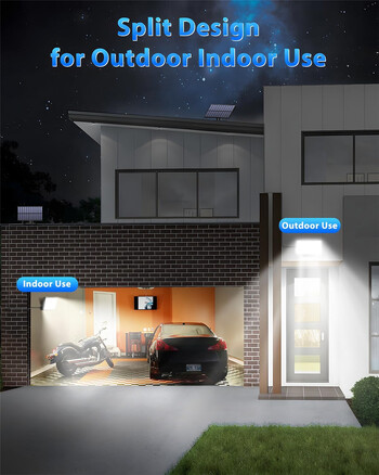 172LED Solar Light Outdoor Waterproof with Motion Floodlight Remote Control 3 modes for Patio Garage Backyard