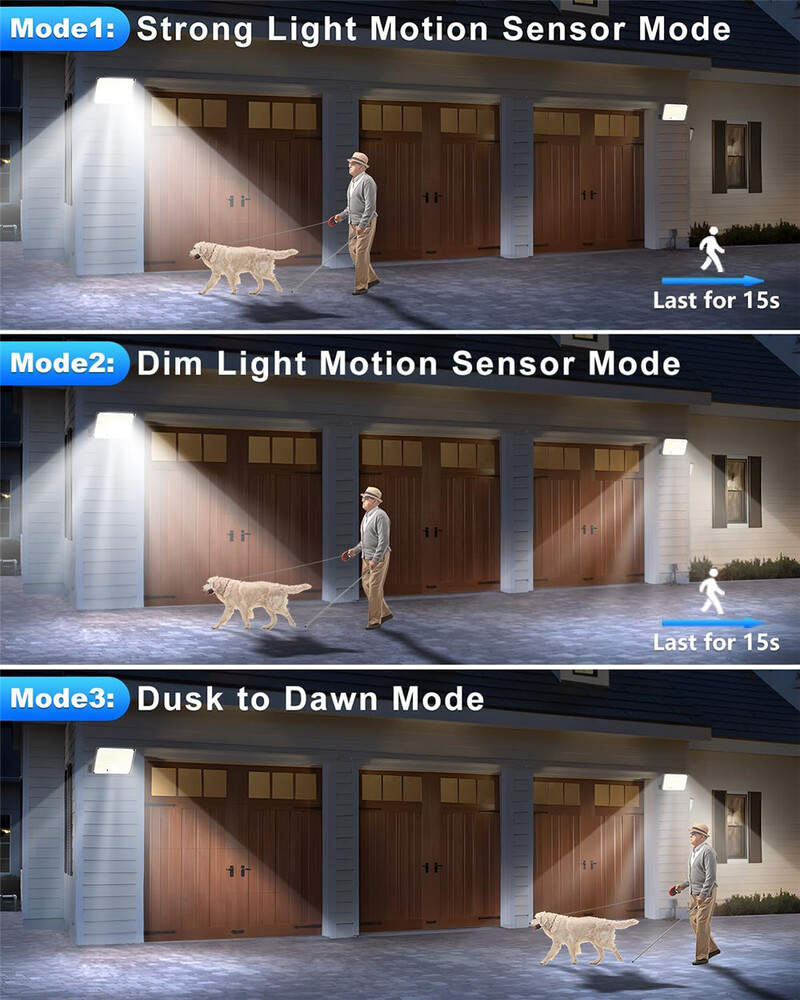 172LED solárne svetlo vonkajšie vodotesné s pohybovým senzorom, diaľkové ovládanie, 3 režimy pre terasu, garáž, záhradu