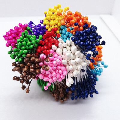 500db/táska 1/3mm barkácsolás mesterséges mini gyöngyvirág porzó bibe Overall esküvői buli lakberendezési karácsonyi kiegészítők