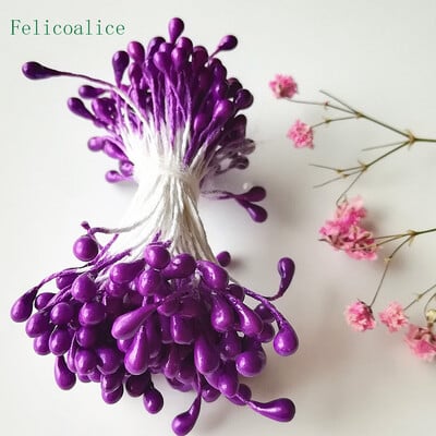 500db/táska 1/3mm barkácsolás mesterséges mini gyöngyvirág porzó bibe Overall esküvői buli lakberendezési karácsonyi kiegészítők