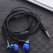1 kom 3,5 mm visokokvalitetne žičane slušalice za uši sa najlonskim pletenim kabelom za slušalice s mikrofonom za prijenosna računala Pokloni za pametne telefone