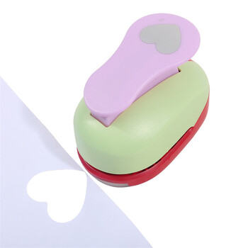 8/15/25/38/50mm Random Color Heart Punch DIY Embossing punches Scrapbooking Machine Paper Cutting Hole Punch Rounder Cutter