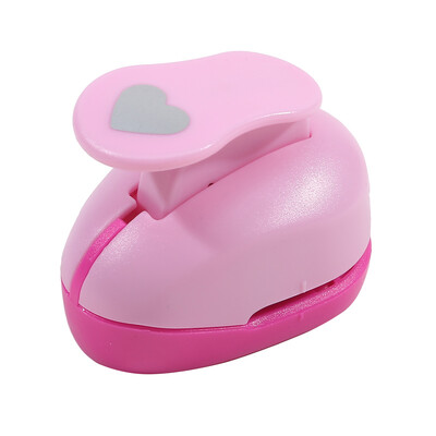 8/15/25/38/50 mm Atsitiktinių spalvų Širdies Punch "Pasidaryk pats" Reljefinis Punch Scrapbooking Mašinos Popieriaus pjovimo Skylės Punch Apvalus pjaustytuvas