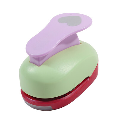 8/15/25/38/50 mm Atsitiktinių spalvų Širdies Punch "Pasidaryk pats" Reljefinis Punch Scrapbooking Mašinos Popieriaus pjovimo Skylės Punch Apvalus pjaustytuvas