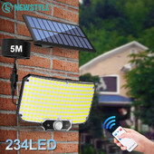 Solárne svetlá 234LED solárne bezpečnostné svetlá Vonkajšie záhradné senzory pohybu 3 režimy Vodotesné delené solárne nástenné svetlá do garáže