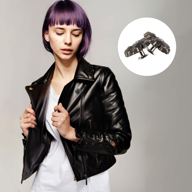 10 kompleta Remen Dekoracija Metalni ukrasi Križ Ghost Zakovice Legura Punk Šiljci DIY dodaci Okrugle glave za čavle Wacth