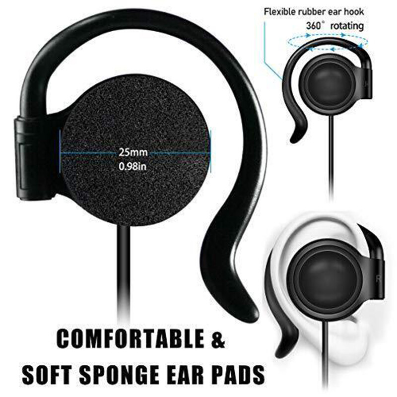 Căști cu o singură față de 3,5 mm Căști cu o ureche pentru sistem de ghid turistic wireless Receptor Laptop MP3/4 Tablet PC Skype