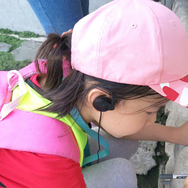 Căști cu o singură față de 3,5 mm Căști cu o ureche pentru sistem de ghid turistic wireless Receptor Laptop MP3/4 Tablet PC Skype