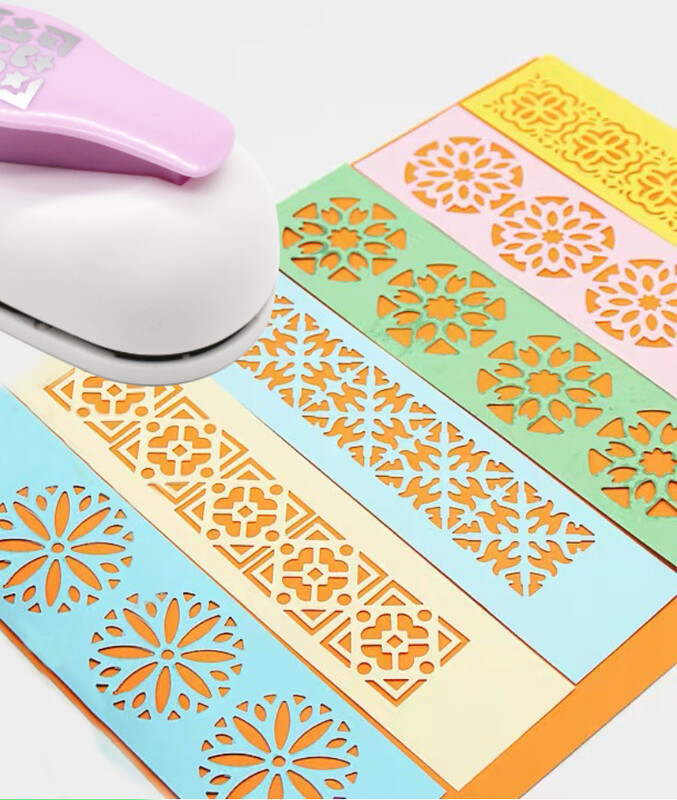 Ingyenes szállítás Nagy díszes szegély dombornyomásos scrapbooking kézzel készített éleszköz barkács papírvágó Kézműves ajándék perforadora de papel