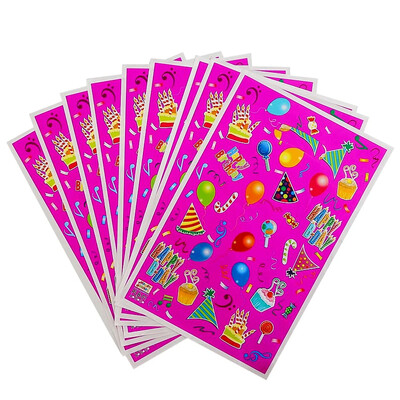 50/10 vnt Gimtadienio vakarėlio saldainių rankinė Vestuvės Spalvingų papuošimų krepšys Mielas plastikinis saldainių sausainis šokoladinis dovanų pakavimo maišelis