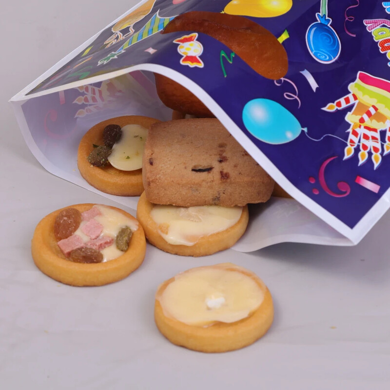 50/10 vnt Gimtadienio vakarėlio saldainių rankinė Vestuvės Spalvingų papuošimų krepšys Mielas plastikinis saldainių sausainis šokoladinis dovanų pakavimo maišelis