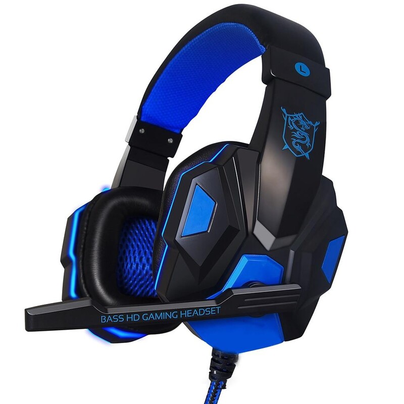 Căști de gaming Căști Deep Bass Stereo cu fir Gamer Căști Microfon pentru PS4 Telefon PC Laptop Xbox One Nintend Switch iPad