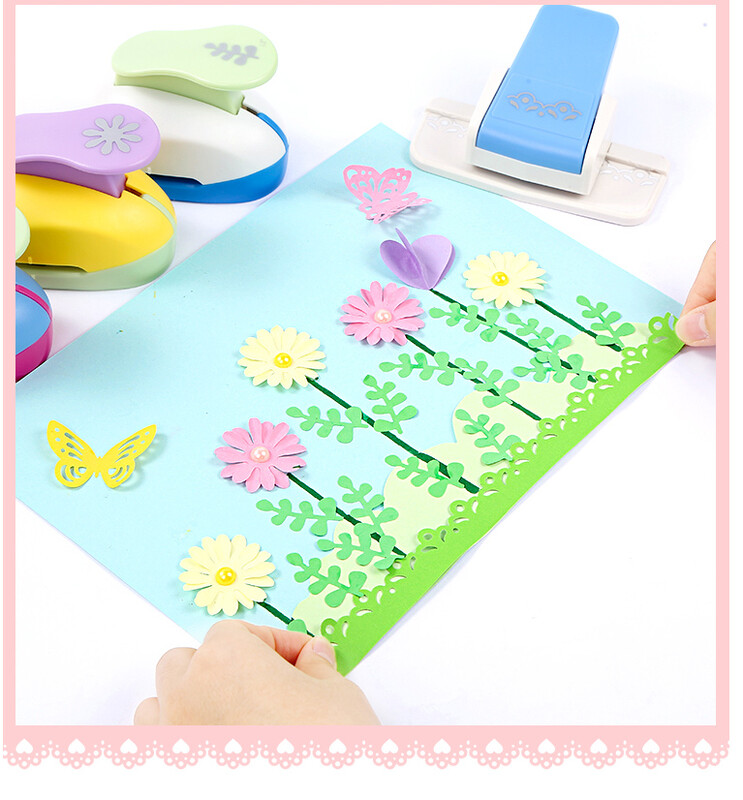 Перфоратор за цветя без усилие Перфоратори за хартия за скрапбукинг Перфоратор Машина за рязане на хартия Направи си сам Инструменти Офис канцеларски материали