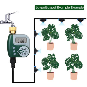 Αυτόματοι χρονοδιακόπτες ποτίσματος Ελεγκτής συστήματος καταιονισμού ποτίσματος κήπου Προγραμματιζόμενος εξωτερικός χώρος