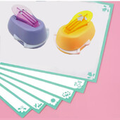 Reljefinis „pasidaryk pats“ kampinis popierius, spausdinimo kortelių pjaustytuvas Dovanų iškarpų knygelės formuotojas Mažas reljefinis įtaisas Rankų darbo skylių perforatorius vaikams