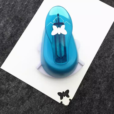 Reljefinis „pasidaryk pats“ kampinis popierius, spausdinimo kortelių pjaustytuvas Dovanų iškarpų knygelės formuotojas Mažas reljefinis įtaisas Rankų darbo skylių perforatorius vaikams