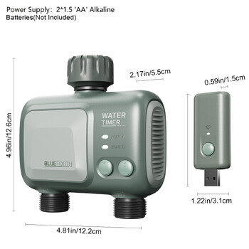 Reswat HCT-626 Ασύρματο χρονόμετρο νερού 2 εξόδων Bluetooth WiFi Irrigation sprinkler Ρύθμιση φορητού ελέγχου Εργαλεία ποτίσματος κήπου