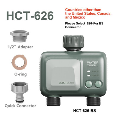 Reswat HCT-626 2-zásuvkový bezdrôtový zavlažovací časovač Bluetooth WiFi zavlažovací postrekovač mobilné ovládanie nastavenie záhradné zavlažovacie nástroje
