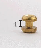 10db tömör sárgaréz, homorú felületű, kerek mellbimbófejű gombos csapcsavarok 10 mm-es táskacsavarok szögszegecs barkácsoláshoz, bőr kézművességhez