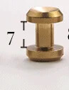 10db tömör sárgaréz, homorú felületű, kerek mellbimbófejű gombos csapcsavarok 10 mm-es táskacsavarok szögszegecs barkácsoláshoz, bőr kézművességhez