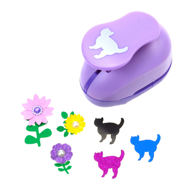 2,0-2,5 cm Dog Cat EVA Foam Craft Punch DIY Χαρτοκόφτης για Ευχετήριες κάρτες Scrapbooking Παιδιά Χειροποίητο Τρυπάκι