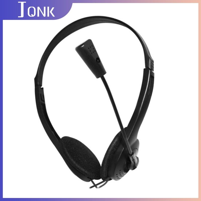 3,5 mm vadu stereoaustiņas trokšņus slāpējošas austiņas ar mikrofonu, regulējamu galvas stīpu personālajam klēpjdatoram Klientu apkalpošanas mikrofons