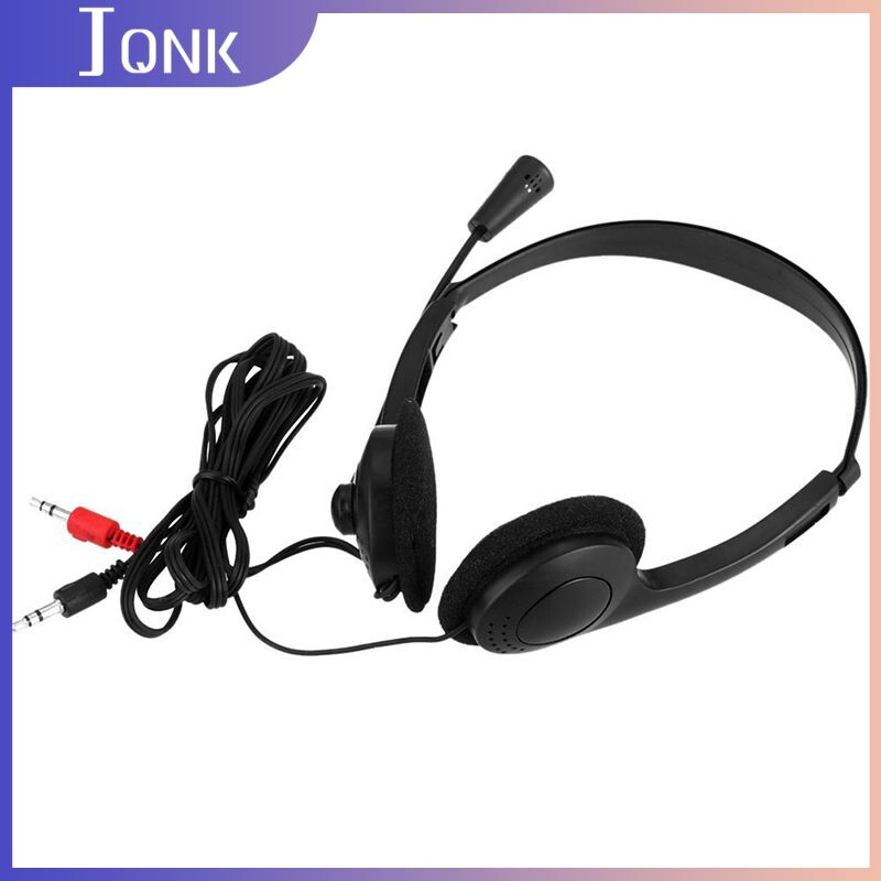 3,5 mm vadu stereoaustiņas trokšņus slāpējošas austiņas ar mikrofonu, regulējamu galvas stīpu personālajam klēpjdatoram Klientu apkalpošanas mikrofons