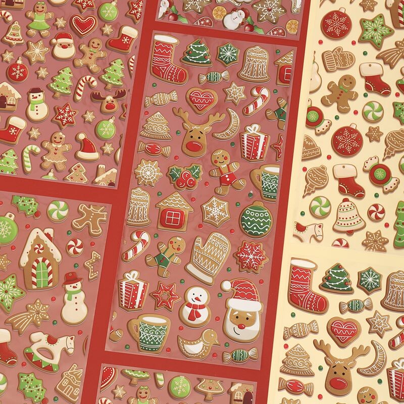 Rajzfilm Mikulás Hóember Mézeskalács karácsonyi cukorka táska műanyag ajándéktáska otthonra 2024 karácsonyi Navidad Noel ajándékok újévi csomagoló táska