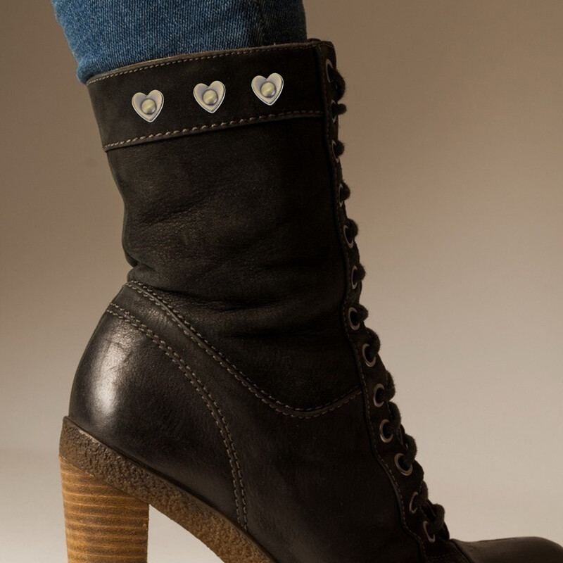 20 бр. Багажни крака Декорации на калъф за мобилен телефон Занаятчийски шпилки Бутон във формата на сърце Нит Цинкова сплав Направи си сам Комплект винтове