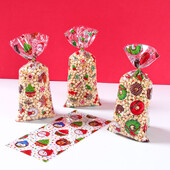 25/50/100 buc. Saci de bomboane de Crăciun cu frânghie Pachet de biscuiți Decoratiuni de Crăciun 2024 pentru acasă Rechizite pentru petreceri de Crăciun Saci de cadou