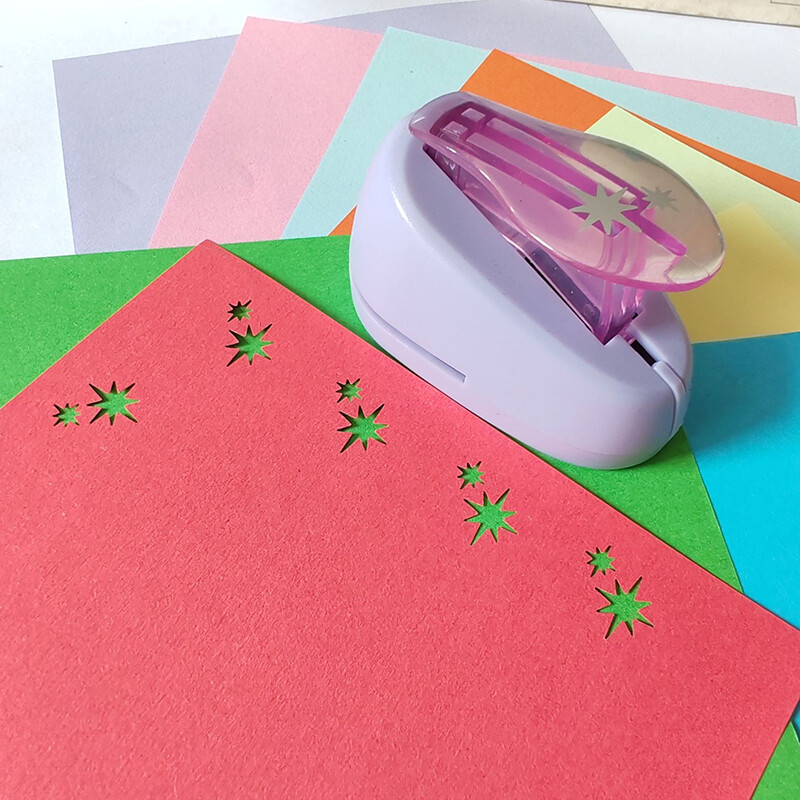 1``(2,0-2,5cm)EVA Foam Craft Hole Puncher Scrapbooking Punches Maker Kid Handmade Punch DIY Paper Cutter Card Embossing Sharper