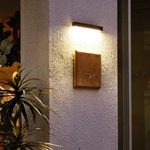 Solárne LED svetlo Vonkajšie vodotesné záhradné dekorácie Solárna lampa Super jasné číslo dverí vily Balkón Slnečné nástenné osvetlenie